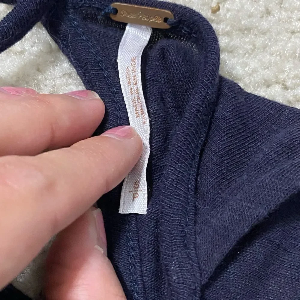 FREE PEOPLE Fast Times Cold Shoulder Top s - Picture 10 of 10